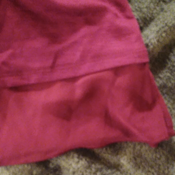 L ruched sleeve  pink top - Picture 5 of 5